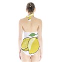 Lemon Fruit Green Yellow Citrus Halter Swimsuit View2