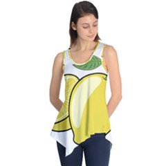 Lemon Fruit Green Yellow Citrus Sleeveless Tunic by BangZart