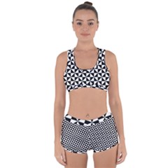 Triangle Pattern Simple Triangular Racerback Boyleg Bikini Set