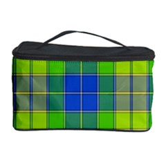 Spring Plaid Yellow Blue And Green Cosmetic Storage Case by BangZart