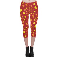 Star Stars Pattern Design Capri Leggings  by BangZart