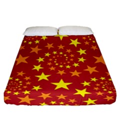 Star Stars Pattern Design Fitted Sheet (queen Size) by BangZart