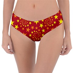 Star Stars Pattern Design Reversible Classic Bikini Bottoms by BangZart