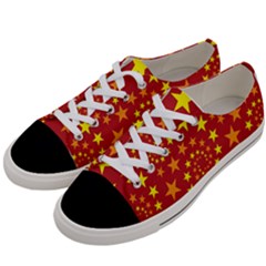 Star Stars Pattern Design Women s Low Top Canvas Sneakers