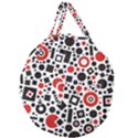 Square Objects Future Modern Giant Round Zipper Tote View1