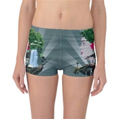 Digital Nature Beauty Reversible Boyleg Bikini Bottoms by BangZart