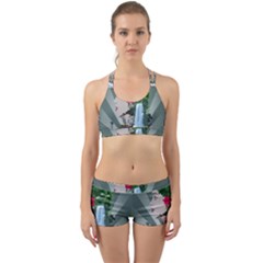 Digital Nature Beauty Back Web Sports Bra Set by BangZart