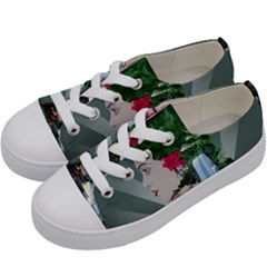 Digital Nature Beauty Kids  Low Top Canvas Sneakers