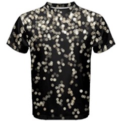 Christmas Bokeh Lights Background Men s Cotton Tee by BangZart