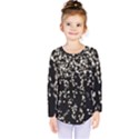 Christmas Bokeh Lights Background Kids  Long Sleeve Tee View1