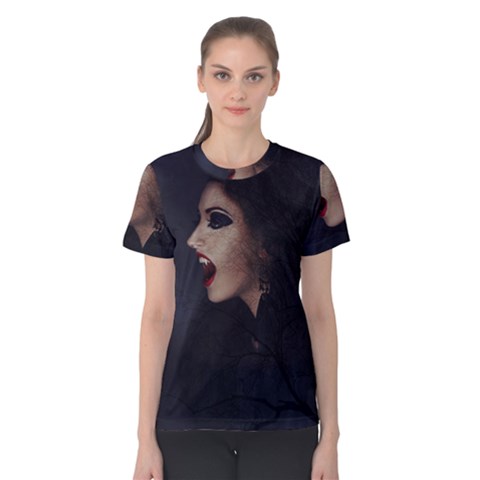 Vampire Woman Vampire Lady Women s Cotton Tee by BangZart