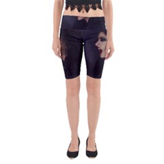 Vampire Woman Vampire Lady Yoga Cropped Leggings by BangZart