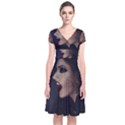 Vampire Woman Vampire Lady Short Sleeve Front Wrap Dress View1