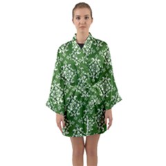 St Patrick S Day Damask Vintage Long Sleeve Kimono Robe by BangZart