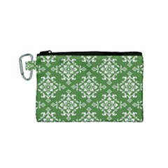 St Patrick S Day Damask Vintage Canvas Cosmetic Bag (small)