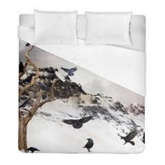 Birds Crows Black Ravens Wing Duvet Cover (full/ Double Size) by BangZart