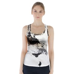 Birds Crows Black Ravens Wing Racer Back Sports Top by BangZart