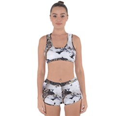 Birds Crows Black Ravens Wing Racerback Boyleg Bikini Set