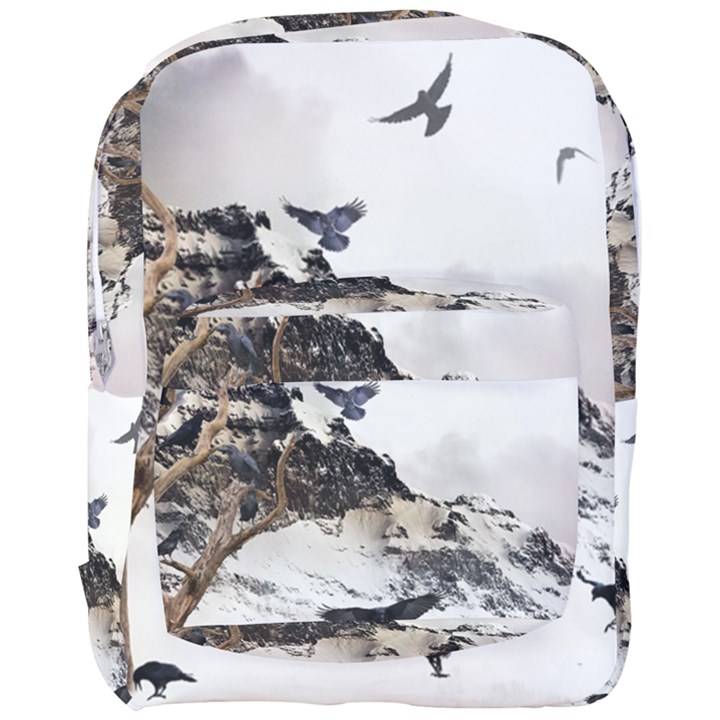 Birds Crows Black Ravens Wing Full Print Backpack