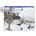 Birds Crows Black Ravens Wing Canvas Cosmetic Bag (XXL) View1