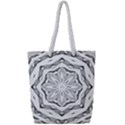 Mandala Pattern Floral Full Print Rope Handle Tote (Small) View1