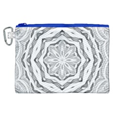 Mandala Pattern Floral Canvas Cosmetic Bag (xl)