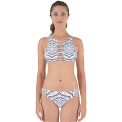 Mandala Pattern Floral Perfectly Cut Out Bikini Set