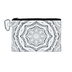 Mandala Pattern Floral Canvas Cosmetic Bag (medium)