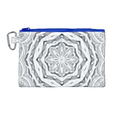 Mandala Pattern Floral Canvas Cosmetic Bag (large)