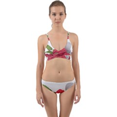 Fruit Healthy Vitamin Vegan Wrap Around Bikini Set