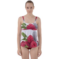 Fruit Healthy Vitamin Vegan Twist Front Tankini Set