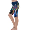 Abstract Vibrant Colour Cityscape Cropped Leggings  View2