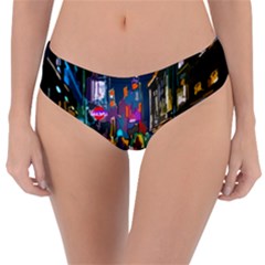 Abstract Vibrant Colour Cityscape Reversible Classic Bikini Bottoms by BangZart