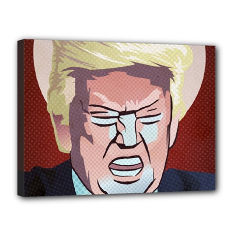 Donald Trump Pop Art President Usa Canvas 16  X 12 