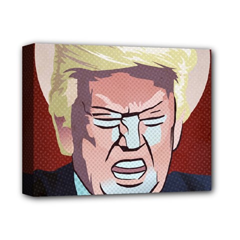 Donald Trump Pop Art President Usa Deluxe Canvas 14  X 11 