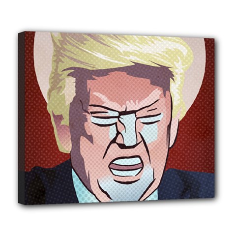 Donald Trump Pop Art President Usa Deluxe Canvas 24  X 20  