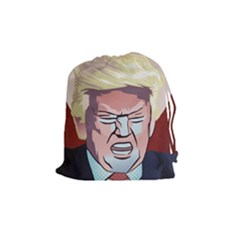 Donald Trump Pop Art President Usa Drawstring Pouches (medium) 