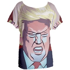 Donald Trump Pop Art President Usa Women s Oversized Tee