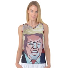 Donald Trump Pop Art President Usa Women s Basketball Tank Top by BangZart