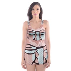 Donald Trump Pop Art President Usa Skater Dress Swimsuit