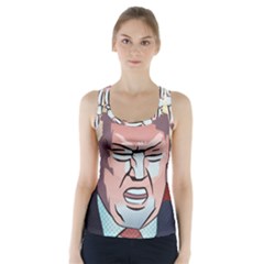 Donald Trump Pop Art President Usa Racer Back Sports Top