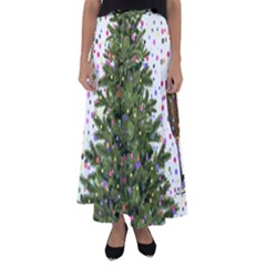 New Year S Eve New Year S Day Flared Maxi Skirt by BangZart