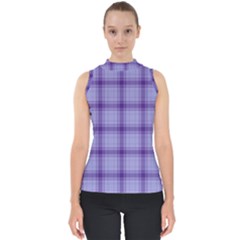 Purple Plaid Original Traditional Shell Top