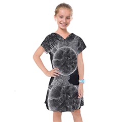 Space Universe Earth Rocket Kids  Drop Waist Dress