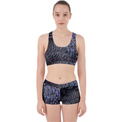 Feather Bird Bird Feather Nature Work It Out Sports Bra Set by BangZart