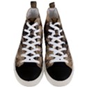 Tree Bushes Black Nature Landscape Men s Mid-Top Canvas Sneakers View1