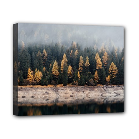 Trees Plants Nature Forests Lake Canvas 10  X 8  by BangZart