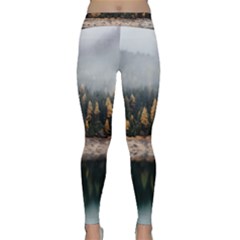 Trees Plants Nature Forests Lake Classic Yoga Leggings by BangZart