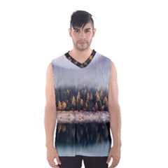 Trees Plants Nature Forests Lake Men s Basketball Tank Top by BangZart