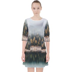 Trees Plants Nature Forests Lake Pocket Dress